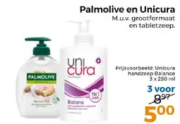 Trekpleister Palmolive en Unicura aanbieding