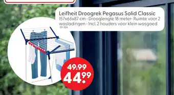 Marskramer Leifheit Droogrek Pegasus Solid Classic aanbieding