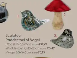 Marskramer Sculptuur Paddestoel of Vogel aanbieding