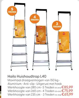 Marskramer Hailo Huishoudtrap L40 aanbieding