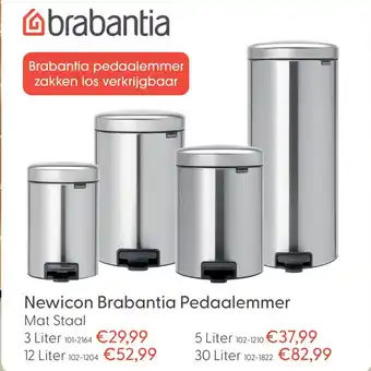 Marskramer Newicon Brabantia Pedaalemmer aanbieding