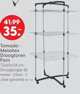 Marskramer Tomado- Metaltex Droogtoren Faro aanbieding