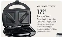 Marskramer Emerio Tosti Sandwichtoaster aanbieding