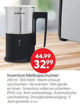 Marskramer Inventum Melkopschuimer aanbieding