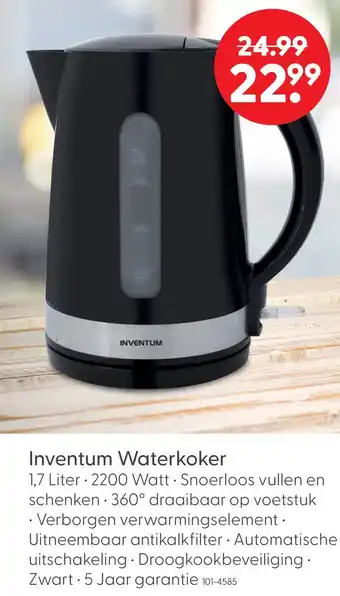 Marskramer Inventum Waterkoker aanbieding