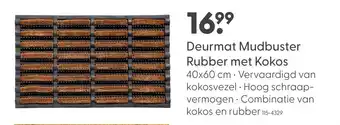 Marskramer Deurmat Mudbuster Rubber met Kokos aanbieding