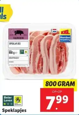 Lidl Speklapjes aanbieding