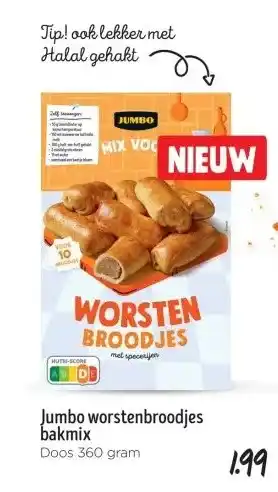 Jumbo Jumbo worstenbroodjes bakmix aanbieding