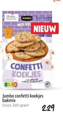 Jumbo Jumbo confetti koekjes bakmix aanbieding