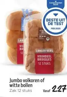 Jumbo Jumbo volkoren of witte bollen aanbieding