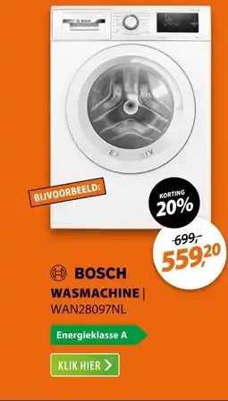 Expert Bosch WAN28097NL EXCLUSIV aanbieding