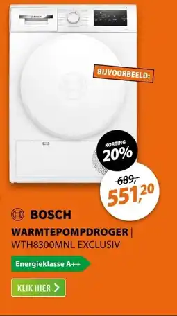 Expert Bosch WTH8300MNL EXCLUSIV aanbieding