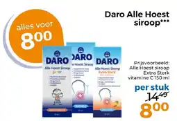 Trekpleister Daro Alle Hoest siroop aanbieding