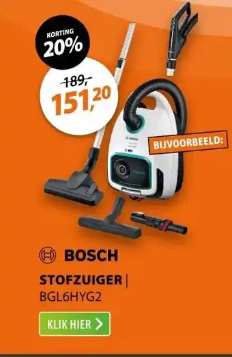 Expert Bosch BGL6HYG2 Wit aanbieding