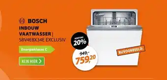 Expert Bosch SBV4EBX34E EXCLUSIV aanbieding