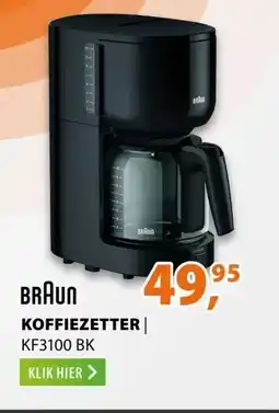 Expert Braun KF3100 BK PurEase Zwart/grijs aanbieding