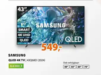 Expert Samsung QLED 4K 43Q68D (2024) aanbieding