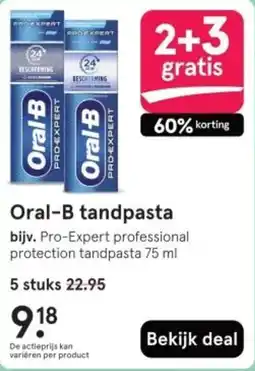 Etos Oral B tandpasta aanbieding