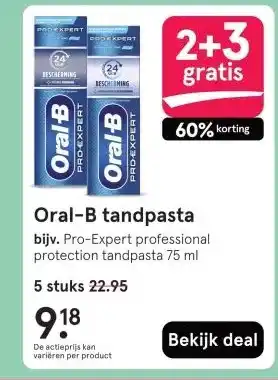 Etos Oral-B tandpasta aanbieding