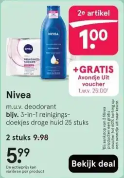 Etos Nivea aanbieding