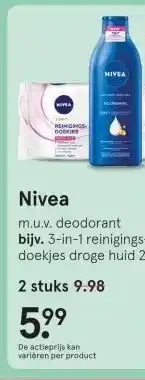 Etos Nivea aanbieding