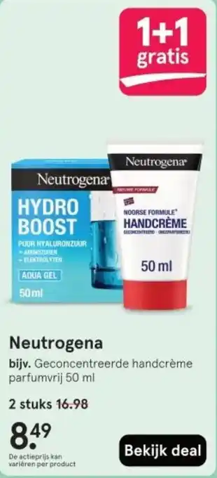 Etos Neutrogena aanbieding