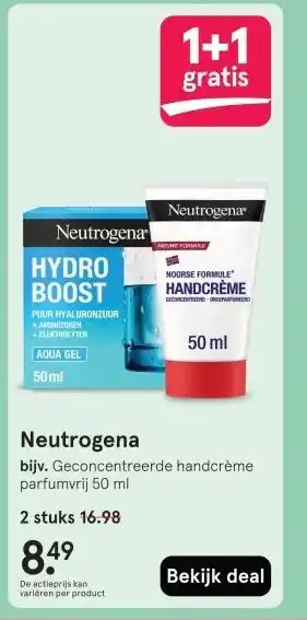 Etos Neutrogena aanbieding