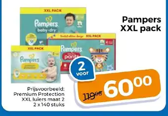 Trekpleister Pampers XXL pack aanbieding