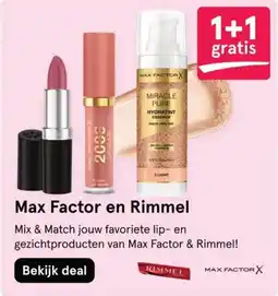 Etos Max Factor en Rimmel aanbieding