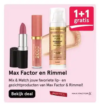 Etos Max Factor en Rimmel aanbieding