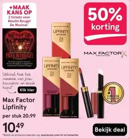 Etos Max Factor Lipfinity aanbieding