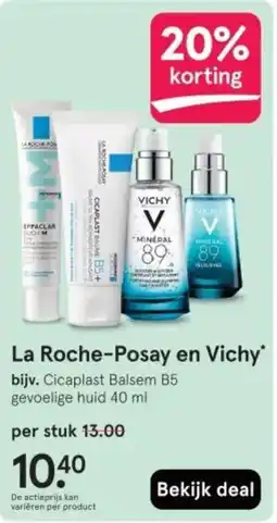 Etos La Roche Posay en Vichy aanbieding