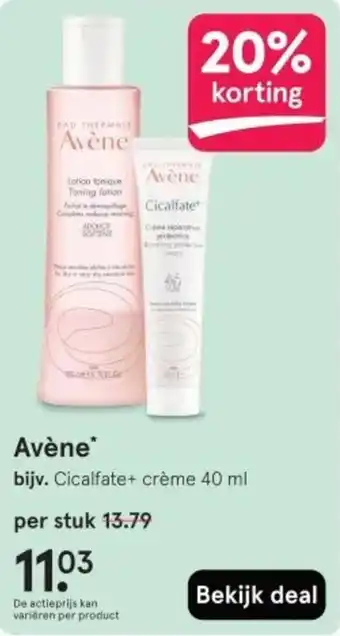 Etos Avène aanbieding