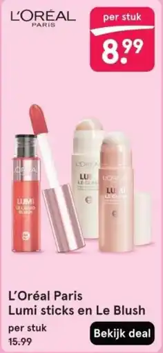 Etos L'Oréal Paris Lumi sticks en Le Blush aanbieding