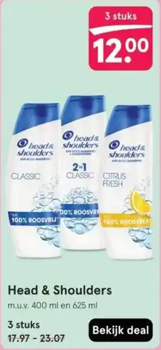 Etos Head & Shoulders aanbieding