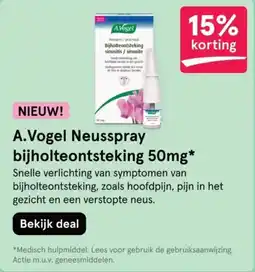 Etos A.Vogel Neusspray bijholteontsteking aanbieding