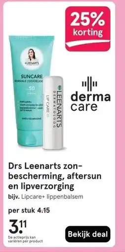 Etos Drs Leenarts zon- bescherming, aftersun en lipverzorging aanbieding