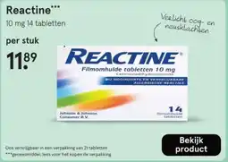 Etos Reactine aanbieding