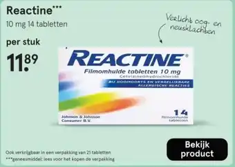 Etos Reactine aanbieding