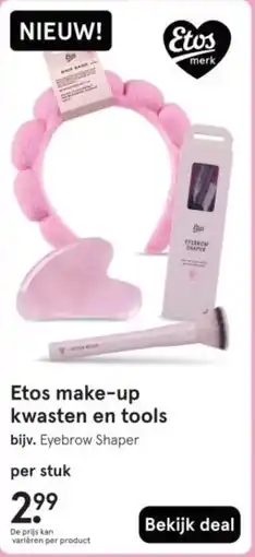 Etos Etos make up kwasten en tools aanbieding