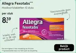 Etos Allegra Fexotabs aanbieding