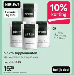 Etos plnktn supplementen aanbieding