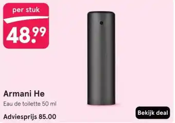 Etos Armani He aanbieding