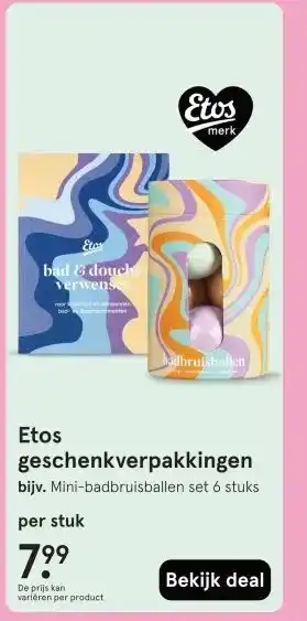 Etos Etos geschenkverpakkingen aanbieding