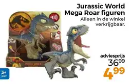 Trekpleister Jurassic World Mega Roar figuren aanbieding