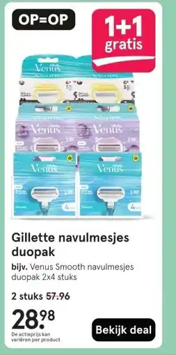 Etos Gillette navulmesjes duopak aanbieding