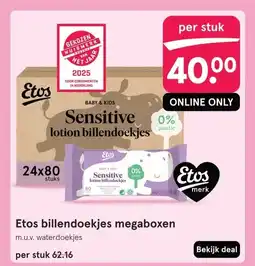 Etos Etos billendoekjes megaboxen aanbieding