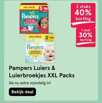 Etos Pampers Luiers & Luierbroekjes XXL Packs aanbieding