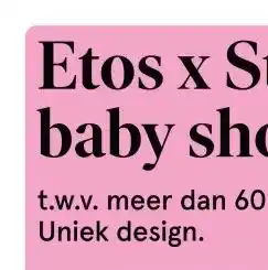 Etos Etos x Studio Noos baby shopper. aanbieding