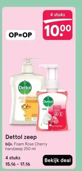 Etos Dettol zeep aanbieding